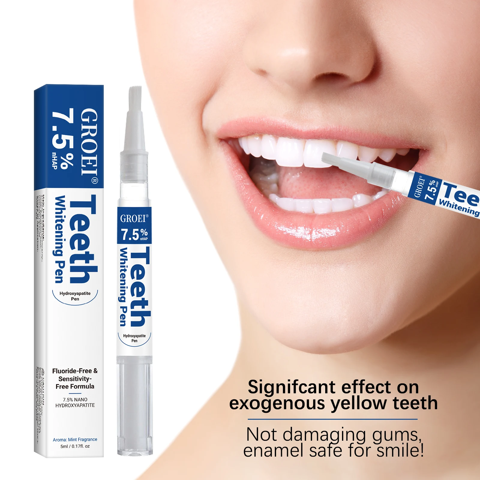 Teeth Whitening Gel Peroxide - Hydroxyapatite Tooth Whitening Pen Dazzling White