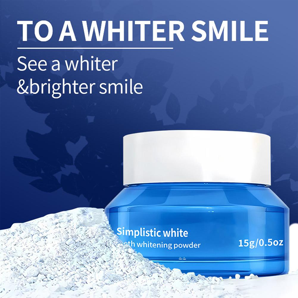 Teeth Whitening Flash - Simplistic White Teeth Whitening Powder Stain