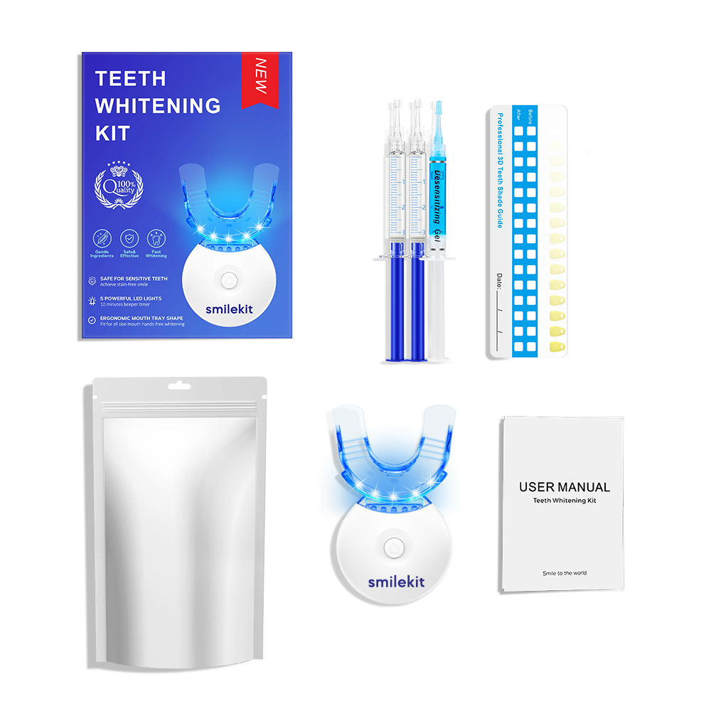 Teeth Whitening Kit - 5X LED L - đánh giá và giá Teeth Whitening Gel Peroxide