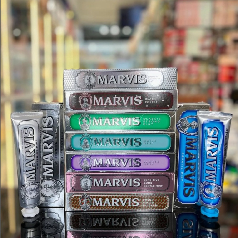 Original Marvis Whitening Mint - đánh giá và giá Teeth Whitening Marvis Toothpaste