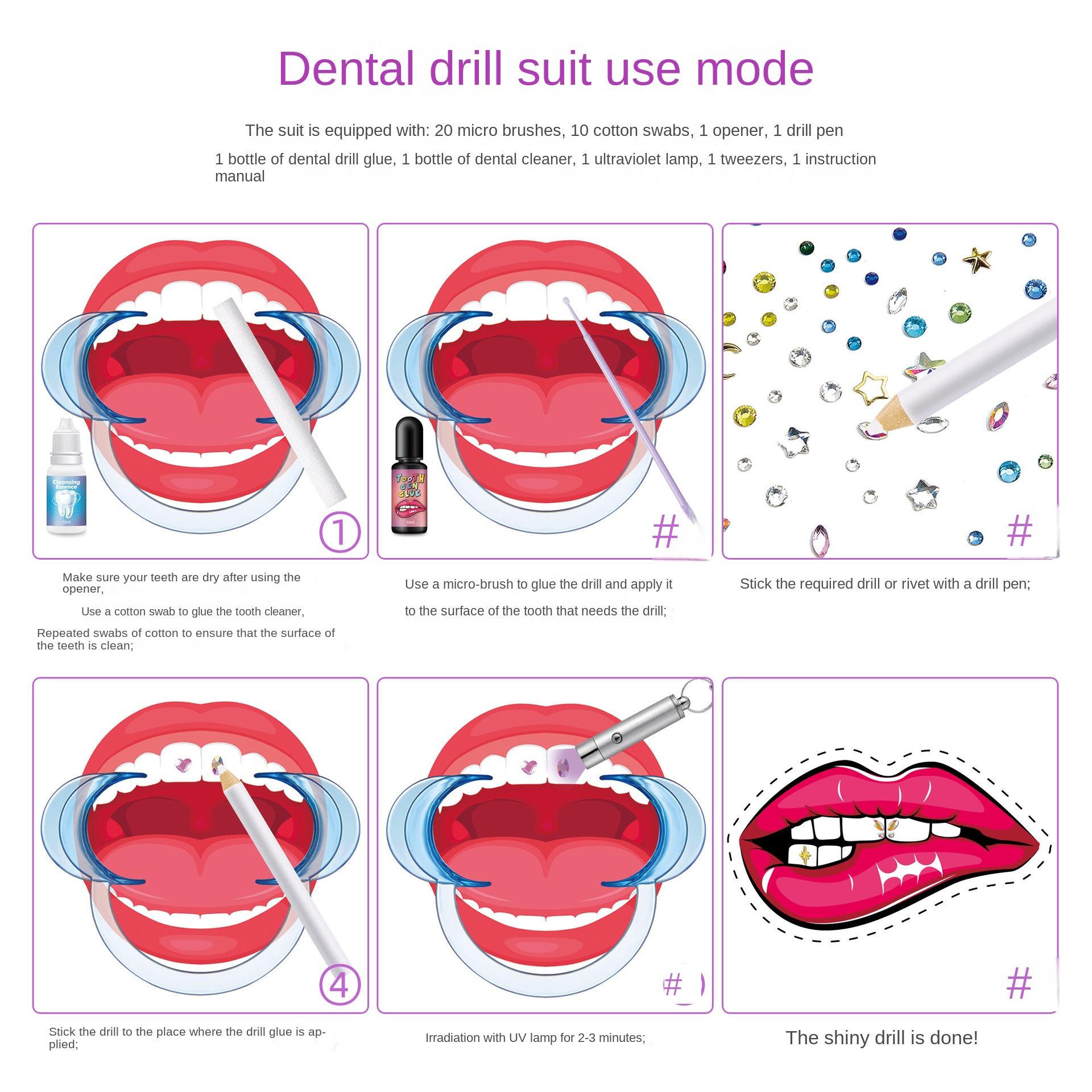 DIY Tooth Gem Kit Jewelry Gems - đánh giá và giá Tooth Gem Kit