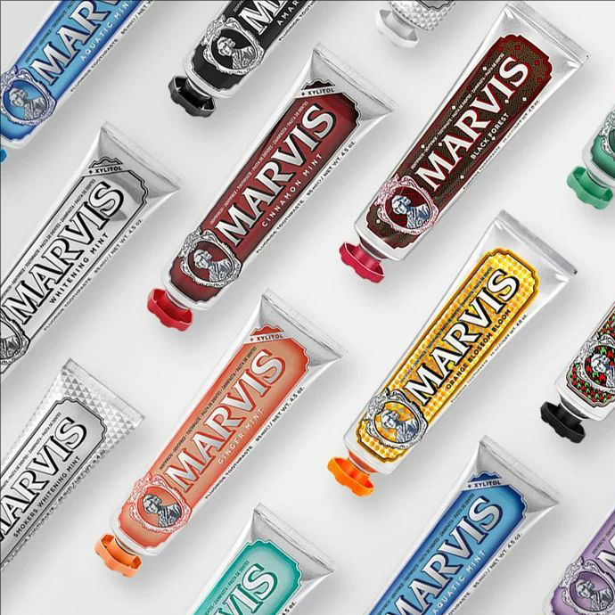 Marvis Whitening Healtmint Fre - đánh giá và giá Teeth Whitening Marvis Toothpaste