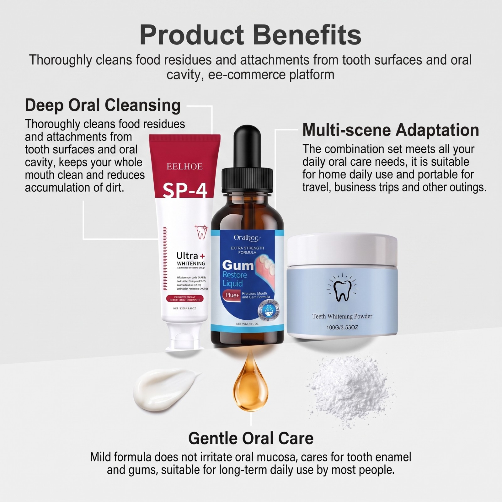 Oral Care Combo Set Whitening  - đánh giá và giá Teeth Whitening Flash