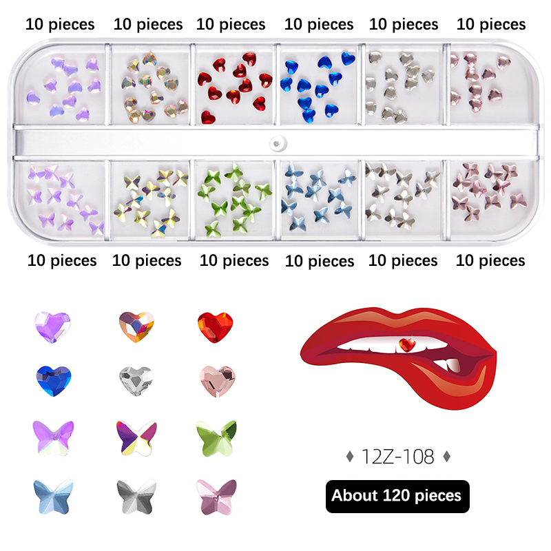 1Set Dental Crystal Fashion Te - đánh giá và giá Tooth Gem Kit