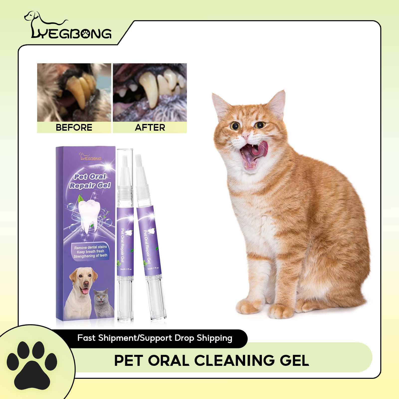 Pet Oral Repair Gel Puppy Tart - đánh giá và giá Teeth Whitening Gel Peroxide