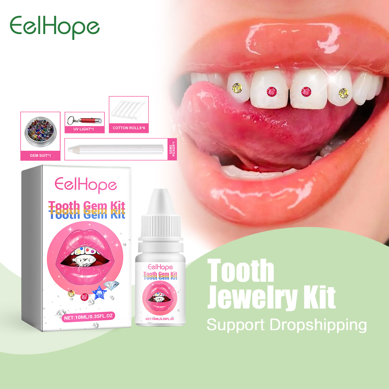 DIY Tooth Gems Kit With Glue A - đánh giá và giá Tooth Gem Kit