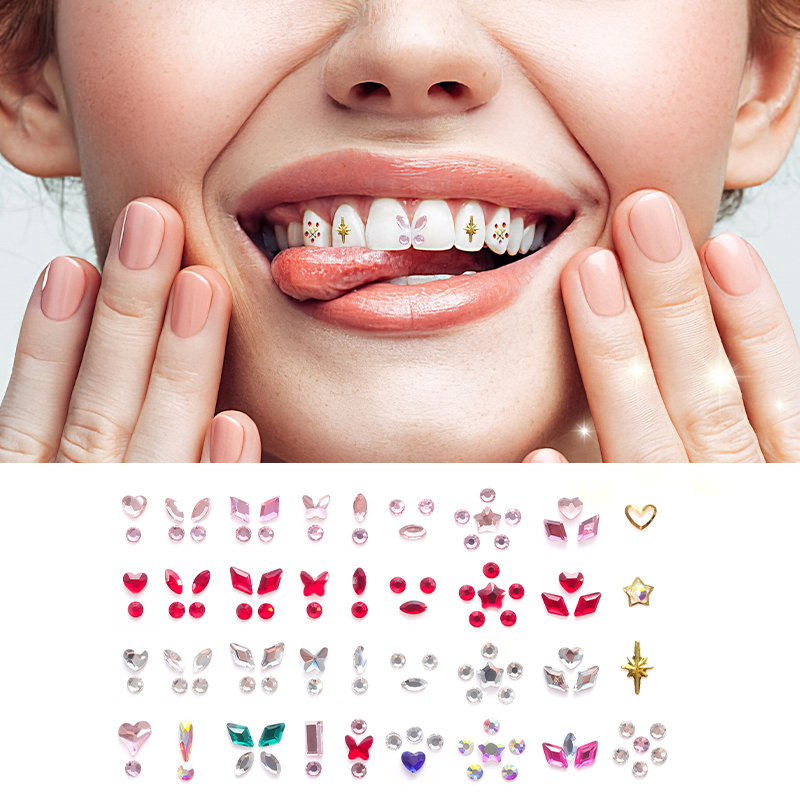 Dental Gems, Crystal Diamond S - đánh giá và giá Tooth Gem Kit