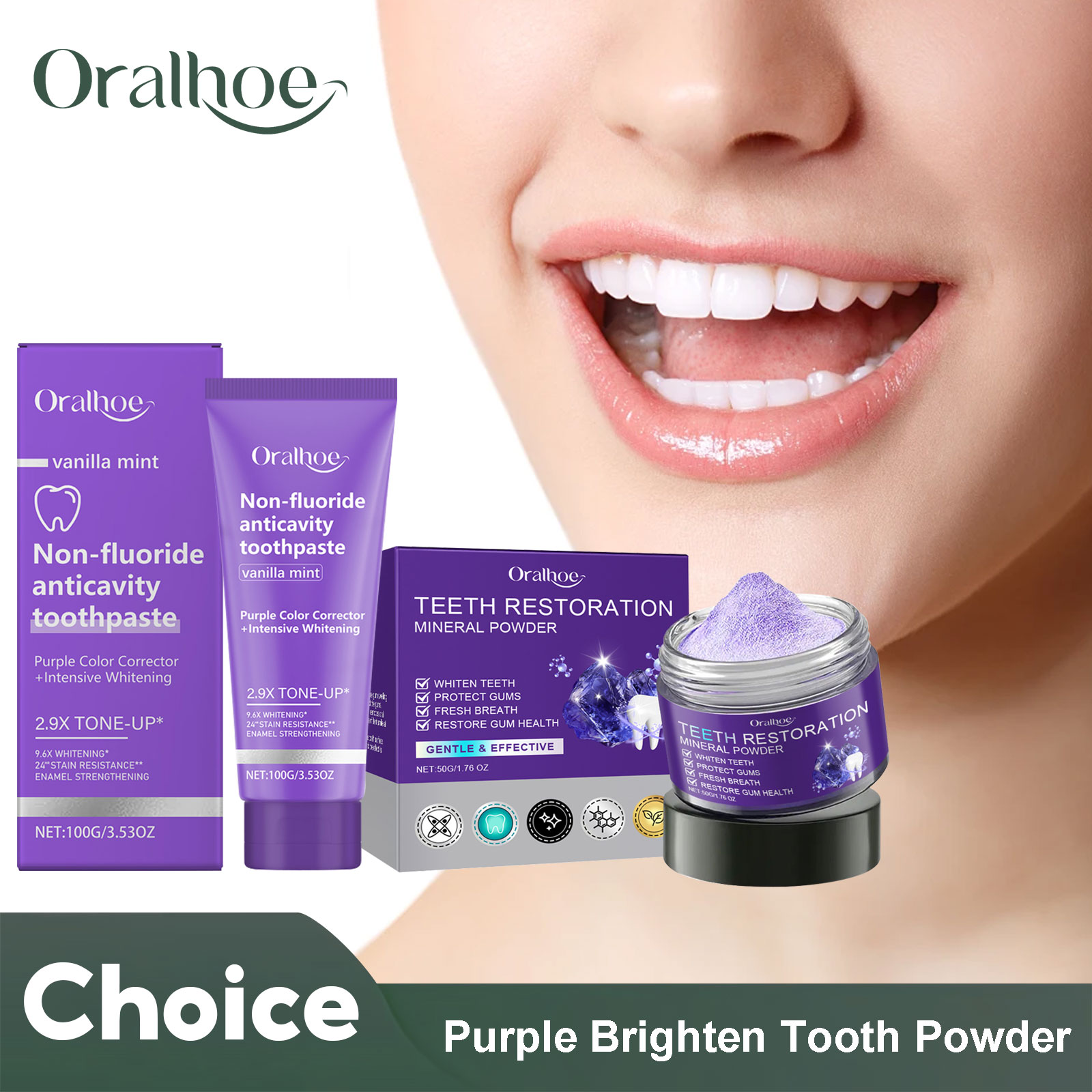 Teeth Restoration Mineral Powd - đánh giá và giá Teeth Whitening Flash