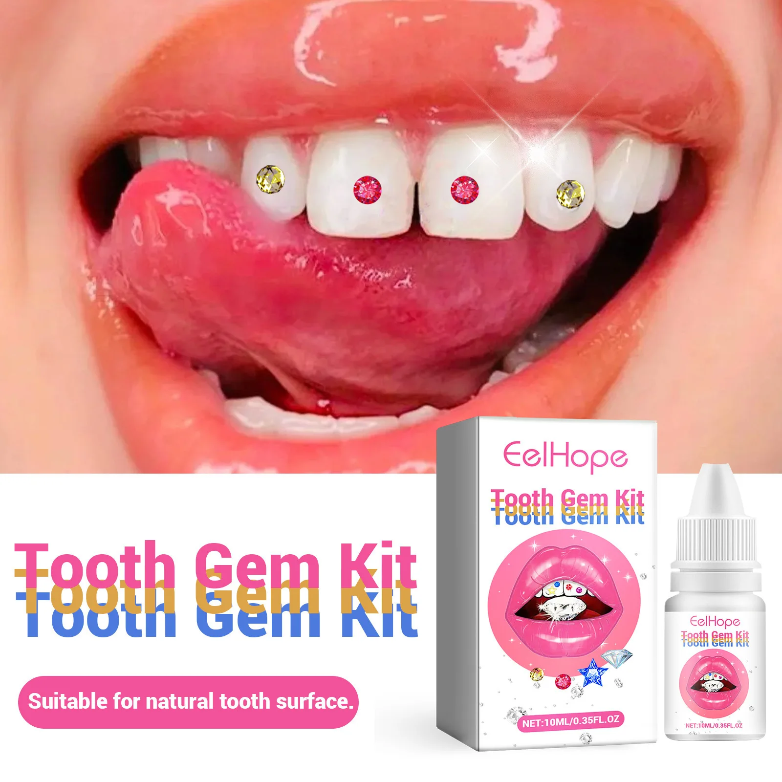 Tooth Jewelry Kit DIY Clear Pr - đánh giá và giá Tooth Gem Kit