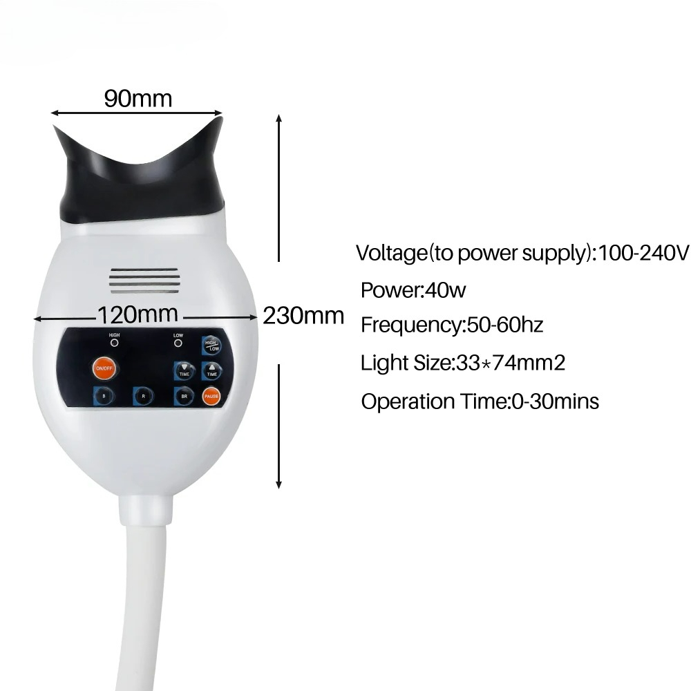 Adjustable 3 Colors LED Teeth  - đánh giá và giá Teeth Whitening/Bleaching
