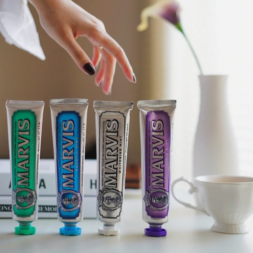 Marvis Whitening Healtmint Fre - đánh giá và giá Teeth Whitening Marvis Toothpaste