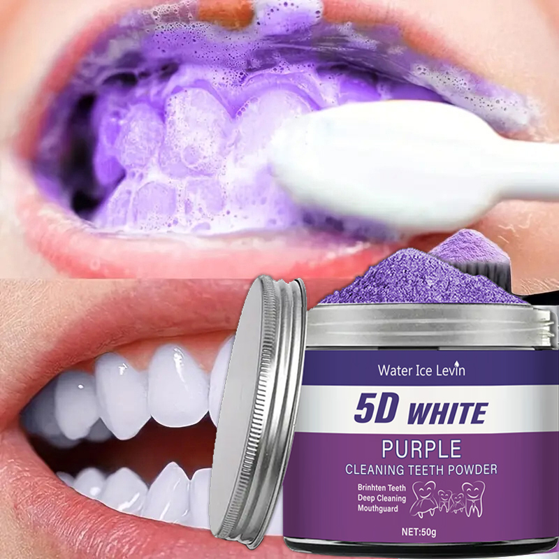 Purple Teeth Whitening Powder, - đánh giá và giá Teeth Whitening Ingredients