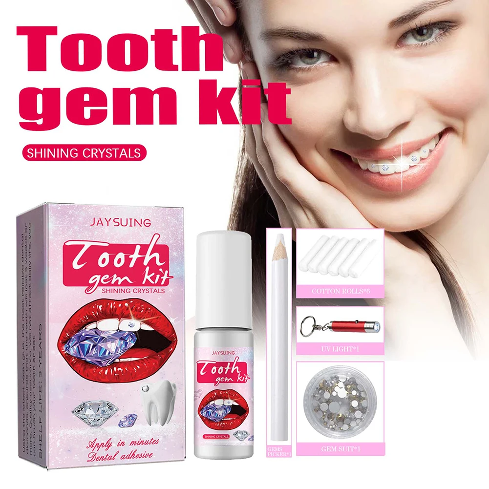 DIY Tooth Gems Kit with Crysta - đánh giá và giá Tooth Gem Kit